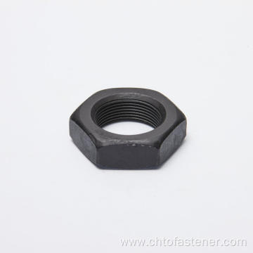 DIN 936 thin hexagon nut black oxide finish